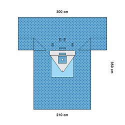 Knee Arthroscopy Drape with Pouch